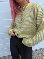 Pin Striped Piper Cardigan - Butter