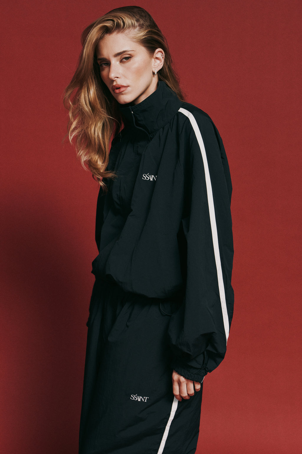 FIGHT NIGHT ZIP WINDBREAKER  - Black