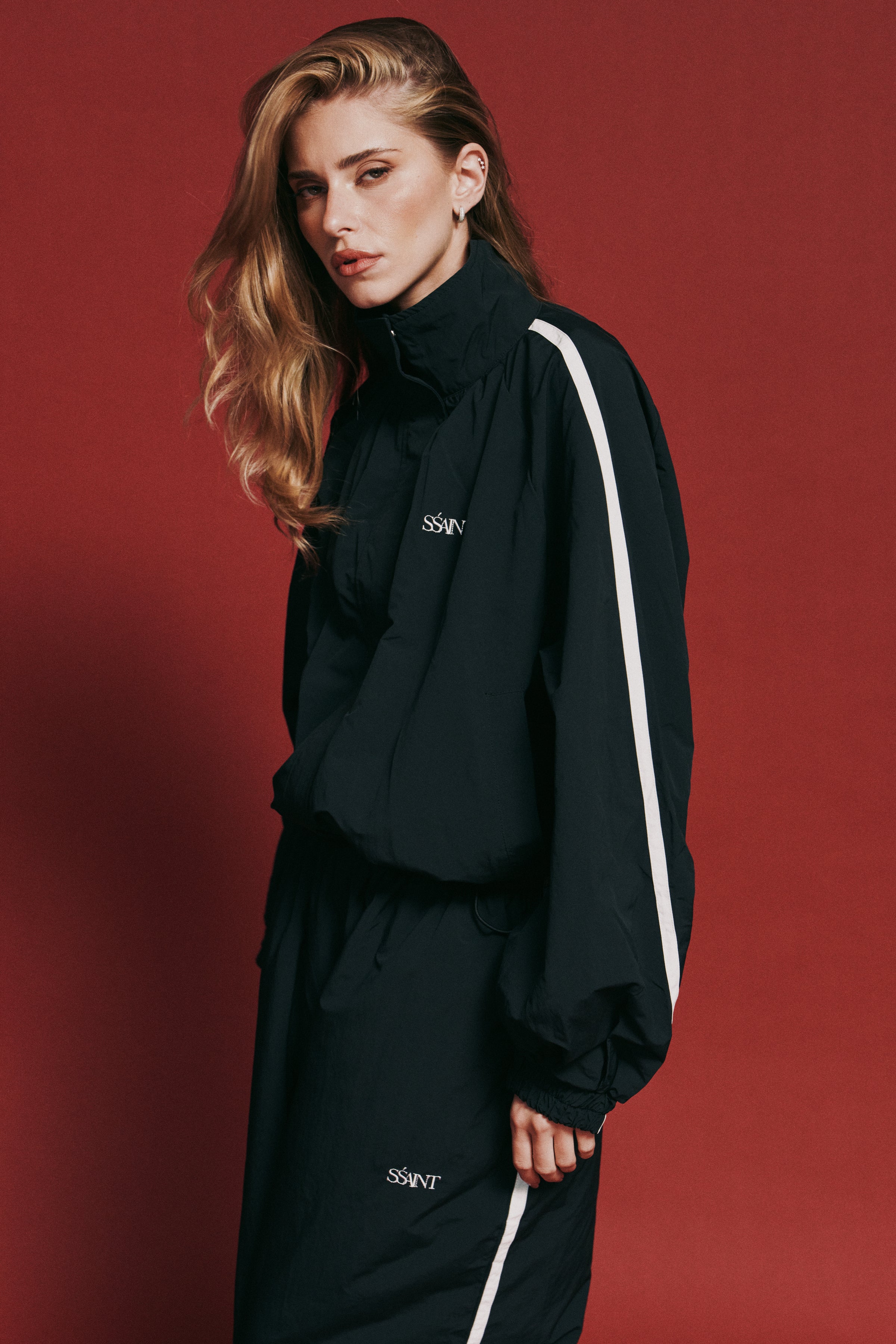 FIGHT NIGHT ZIP WINDBREAKER  - Black