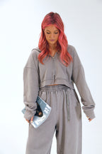 THE WILD LINE ZIP HOODIE - Smoke