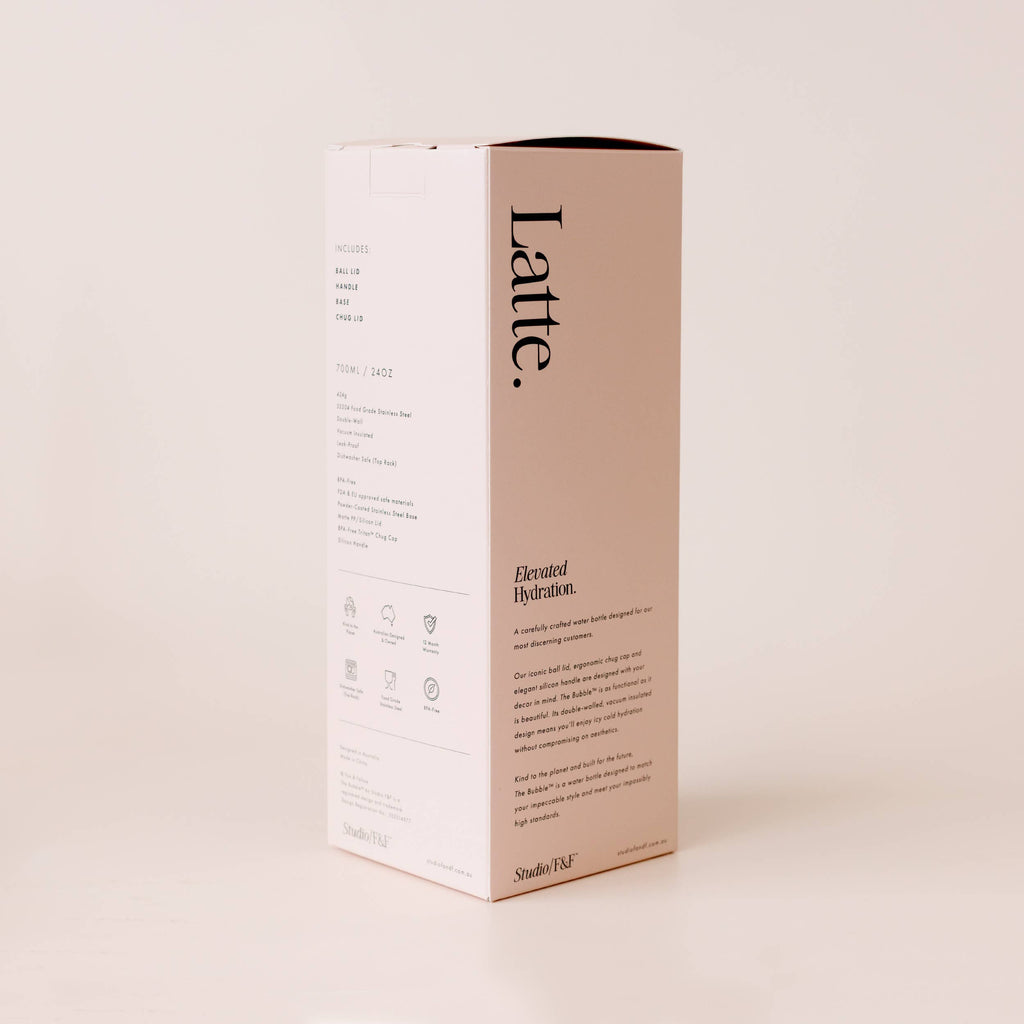 The Bubble Reusable Water Bottle 700ml - Latte