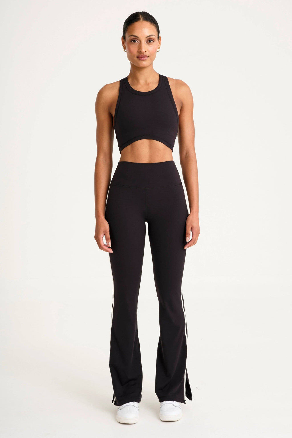 CloudCore Contrast Flared Legging - Black