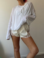 Sunday Lace Shorts - Cream