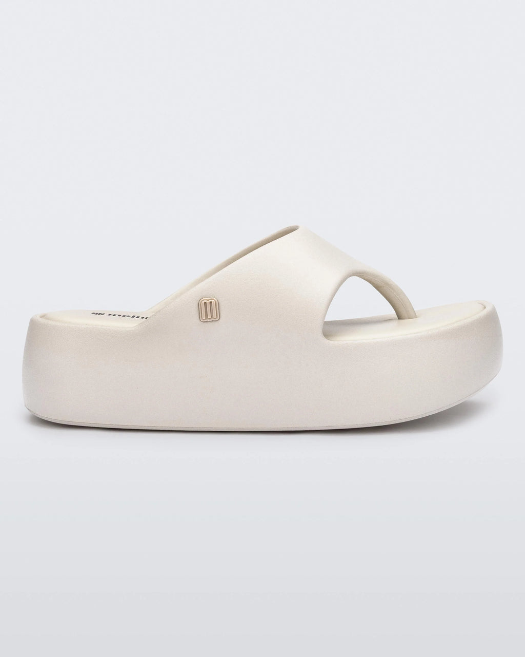 MELISSA FREE PLATFORM THONG - BEIGE