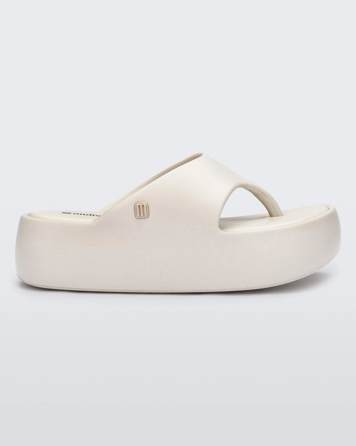 MELISSA FREE PLATFORM THONG - BEIGE