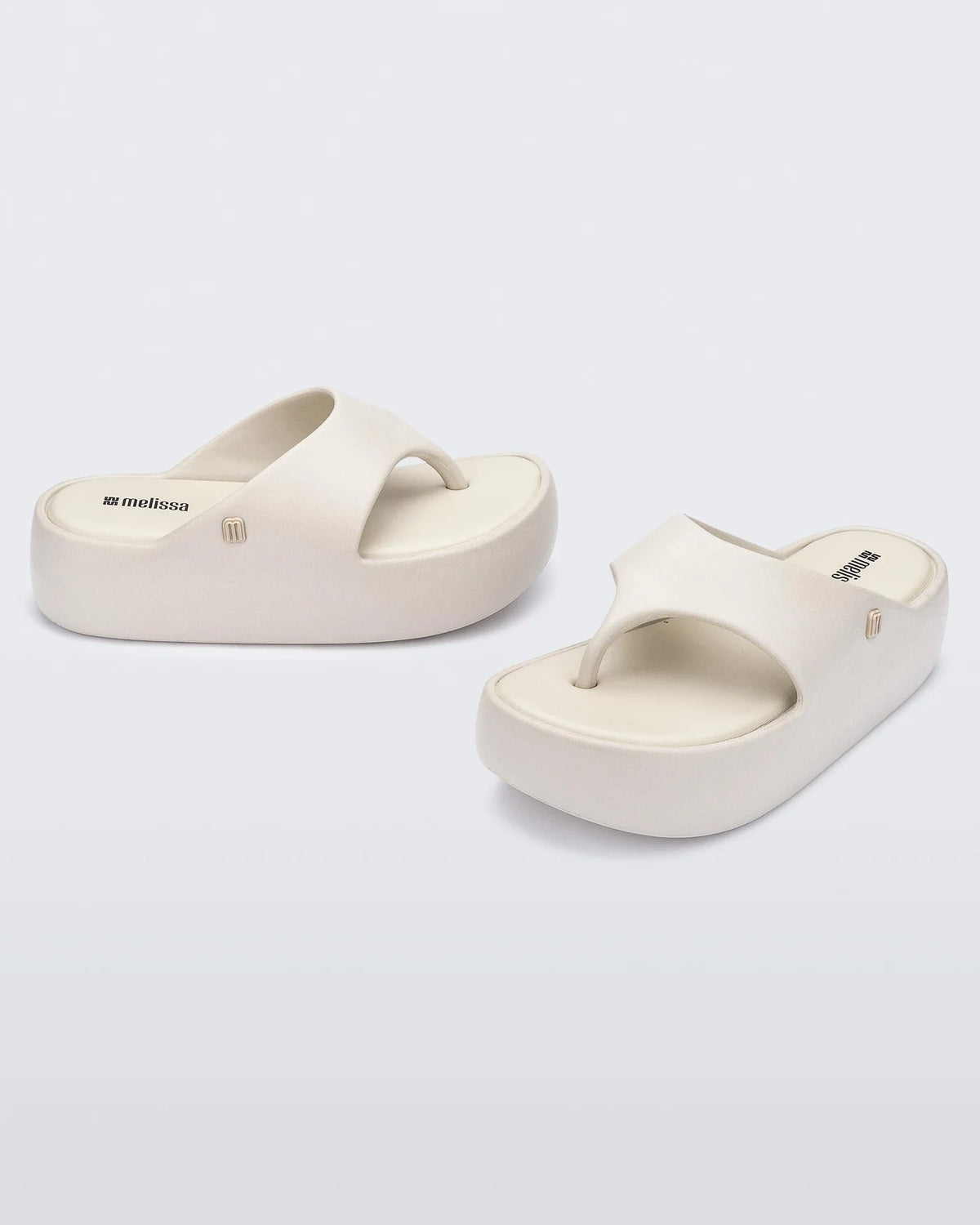 MELISSA FREE PLATFORM THONG - BEIGE