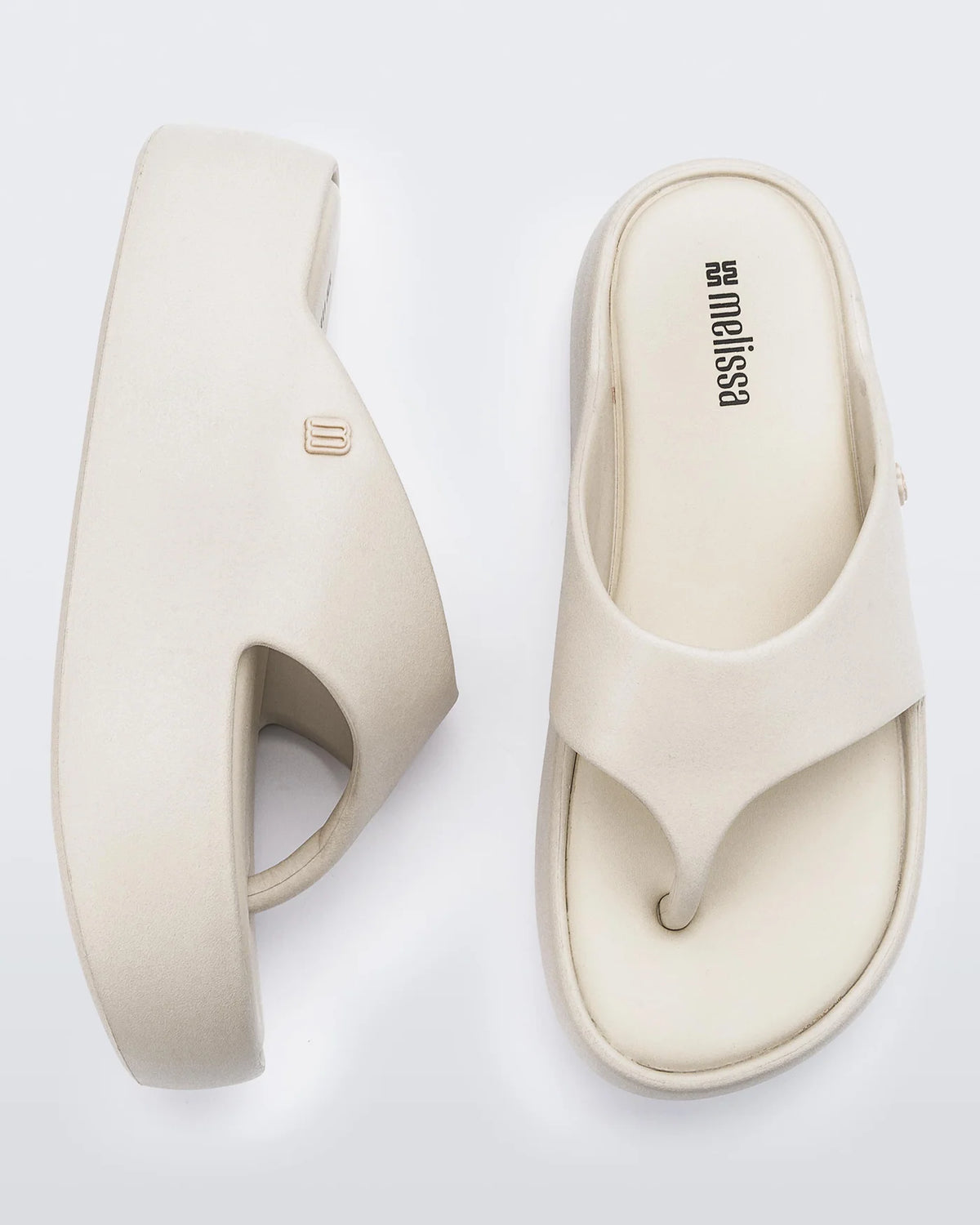 MELISSA FREE PLATFORM THONG - BEIGE