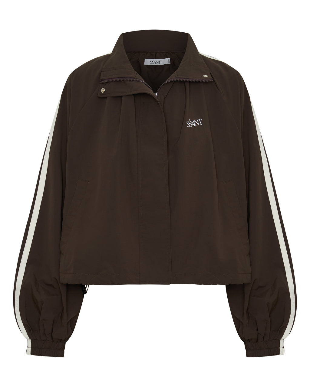 FIGHT NIGHT ZIP WINDBREAKER  - Brown/Cream