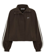 FIGHT NIGHT ZIP WINDBREAKER  - Brown/Cream