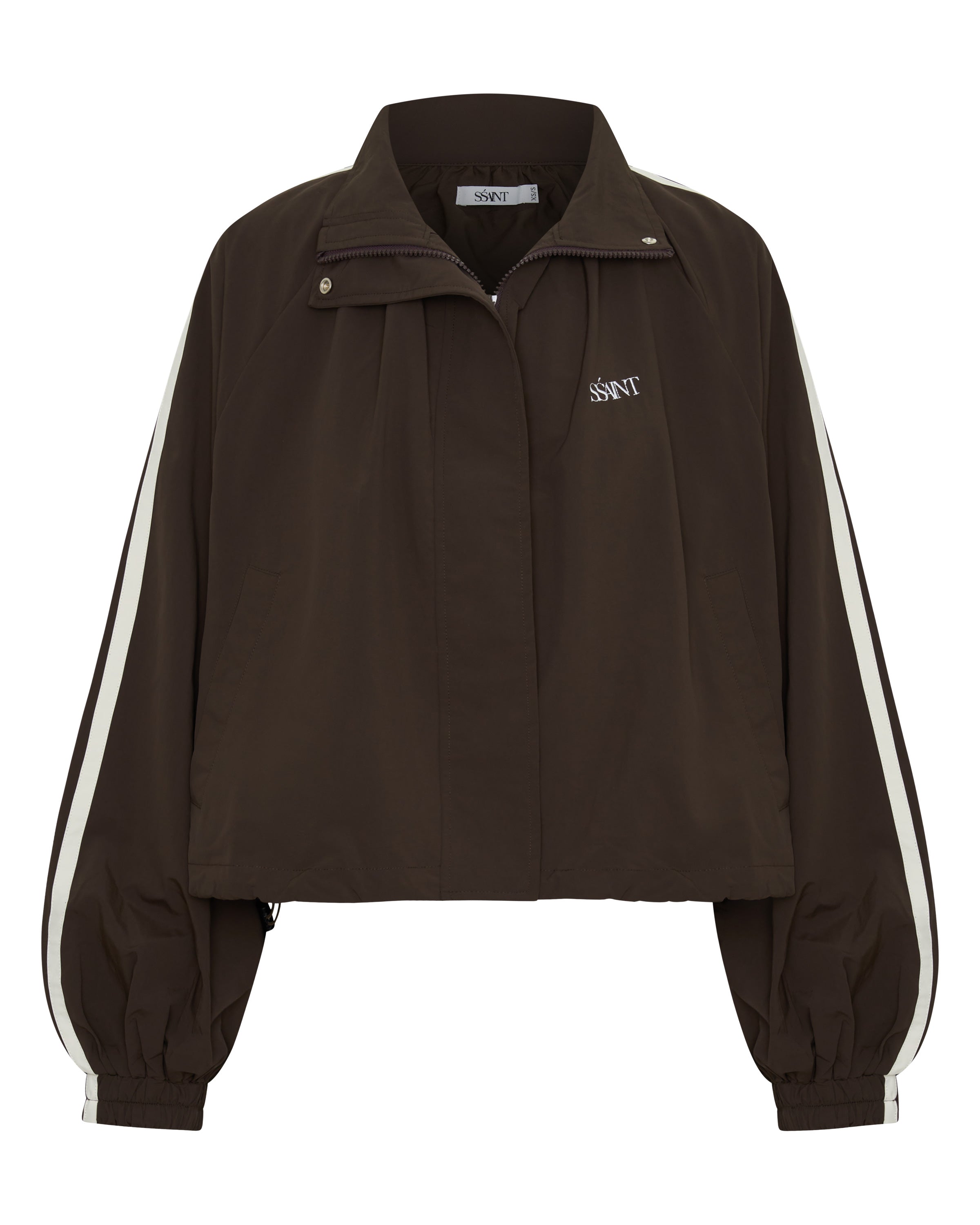 FIGHT NIGHT ZIP WINDBREAKER  - Brown/Cream