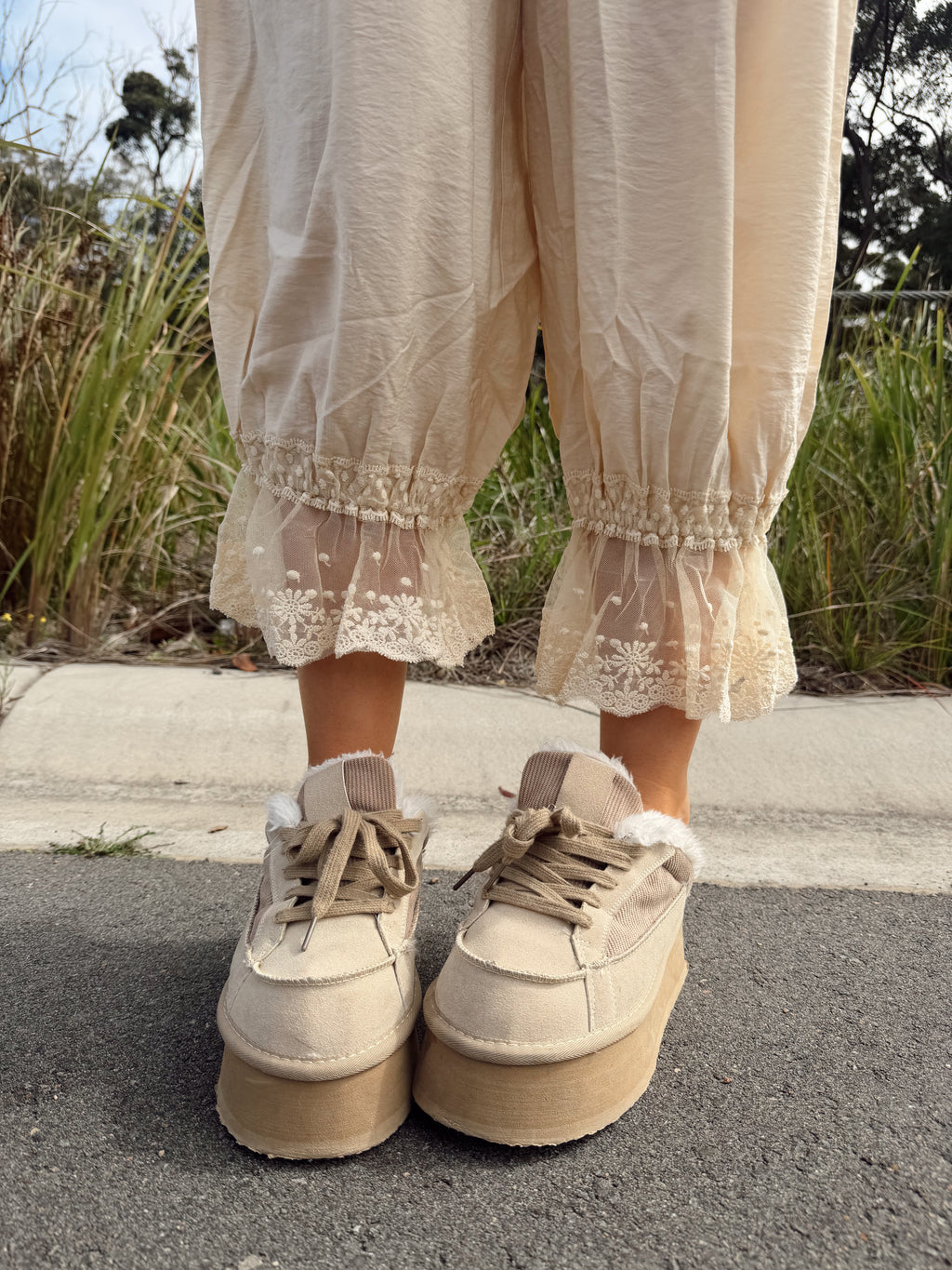 The Romy Pants - Ecru