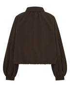 FIGHT NIGHT ZIP WINDBREAKER  - Brown/Cream