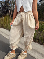 The Romy Pants - Ecru