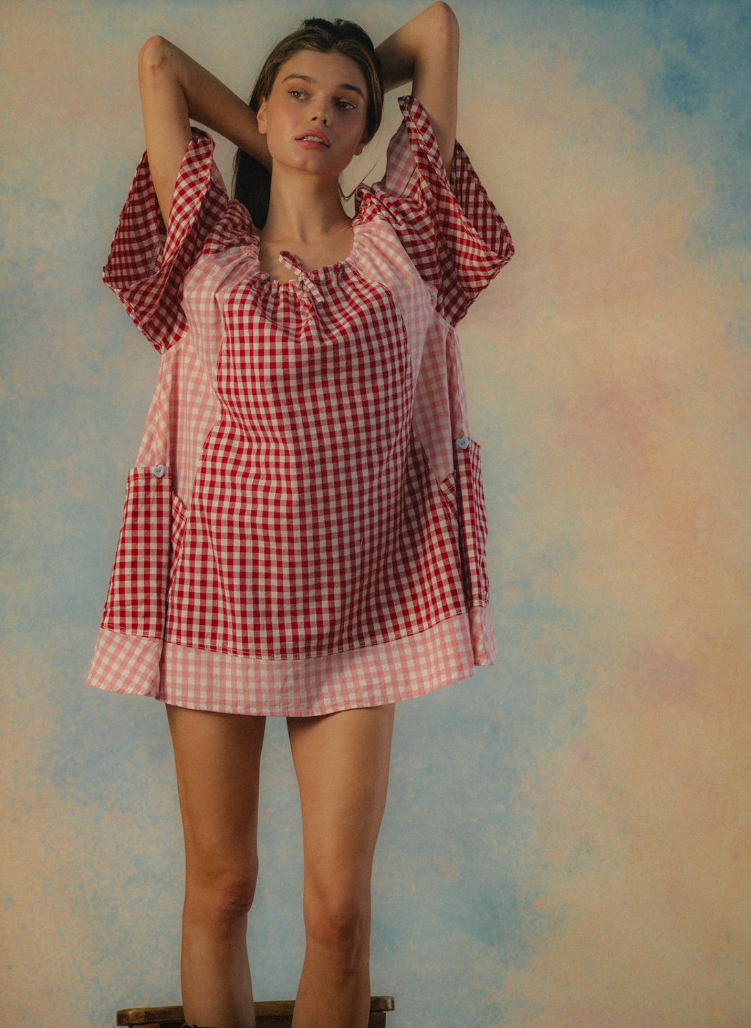 Bloom Check Dress