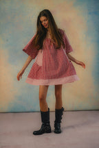 Bloom Check Dress