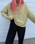 Pin Striped Piper Cardigan - Butter