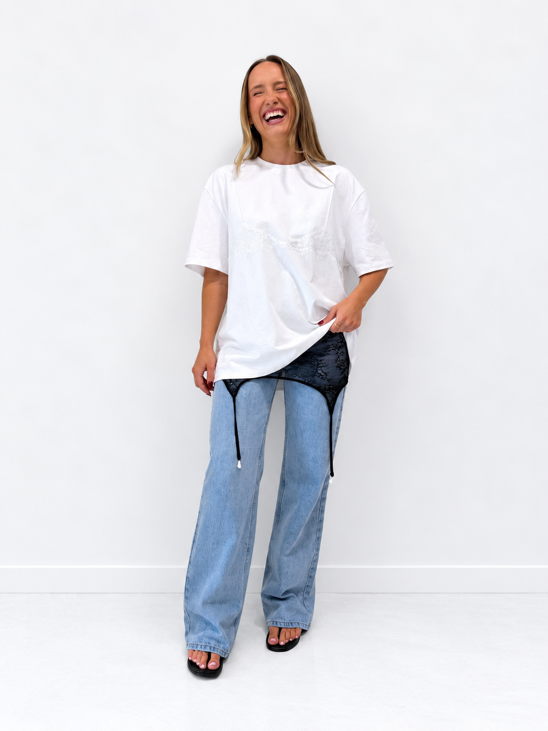 THE LINE INES TEE WHITE BABY LEMONADE