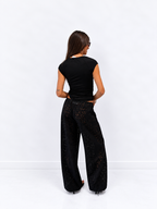 THE LINE ODETTE PANTS BLACK BABY LEMONADE