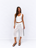 THE LINE ROMY SHORTS OFF WHITE BABY LEMONADE