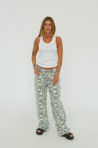 BB Baggy Mid-Rise Jean - Camo Star