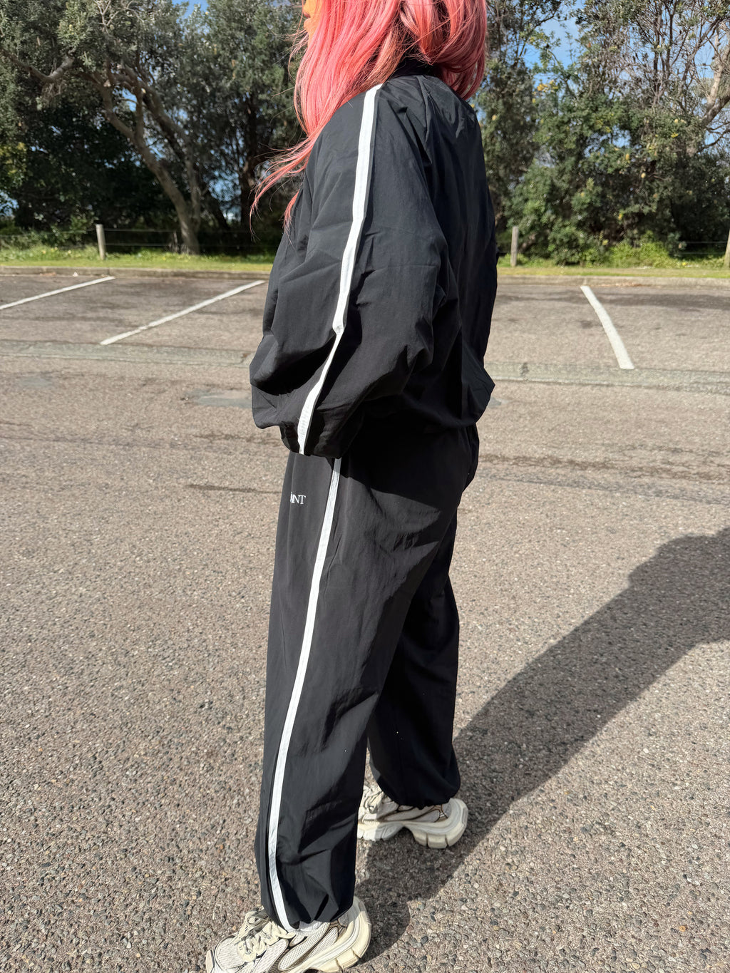 FIGHT NIGHT WINDBREAKER PANT - Black