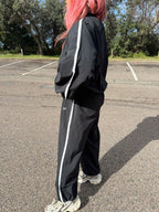 FIGHT NIGHT WINDBREAKER PANT - Black