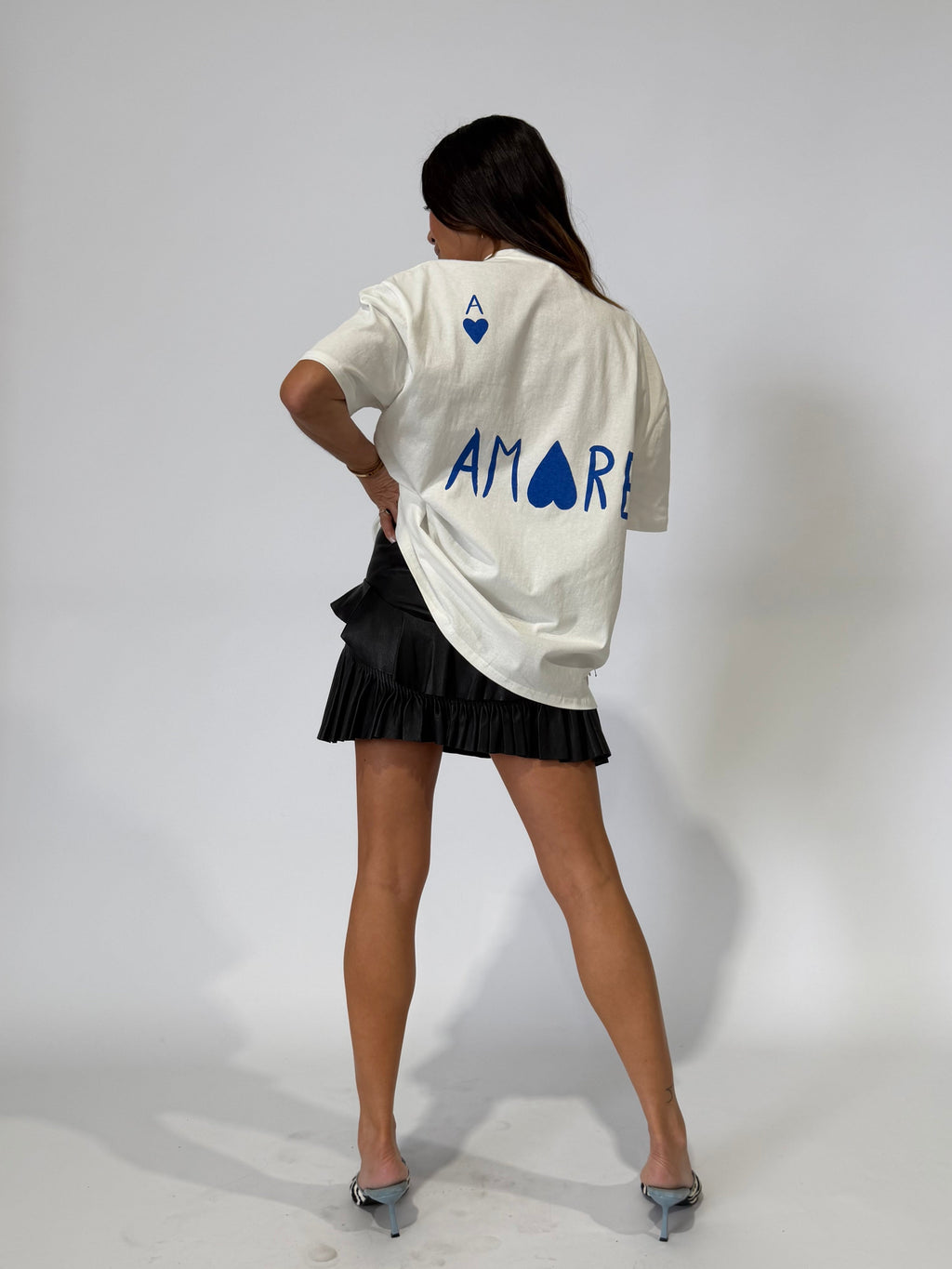 THE AMORE TEE BLUE | THE LINE BABY LEMONADE STORE