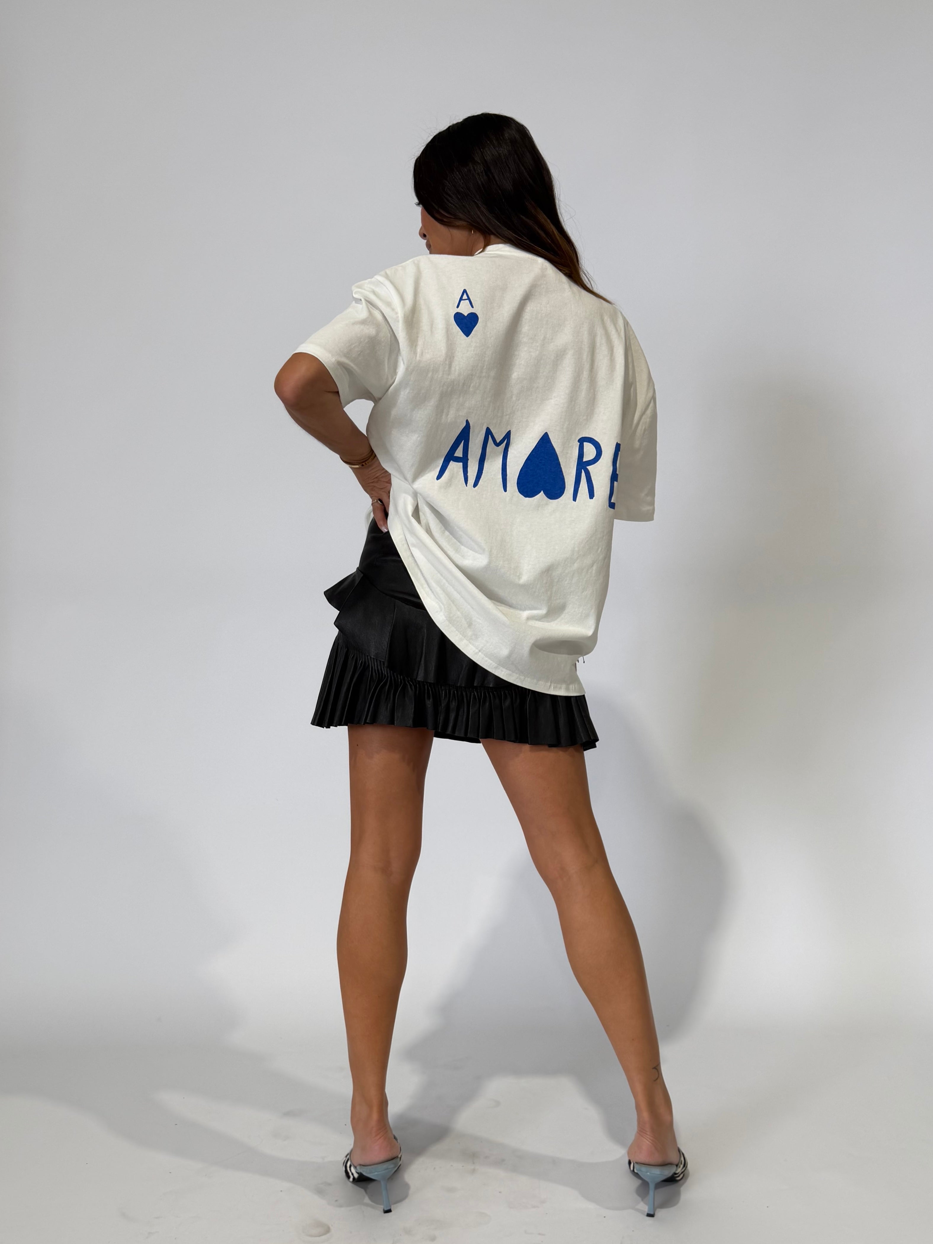 THE AMORE TEE BLUE | THE LINE BABY LEMONADE STORE