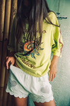 Sea Glass Hearts Slip Short