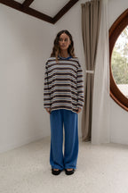 ANDI LONGSLEEVE - Blue/Brown