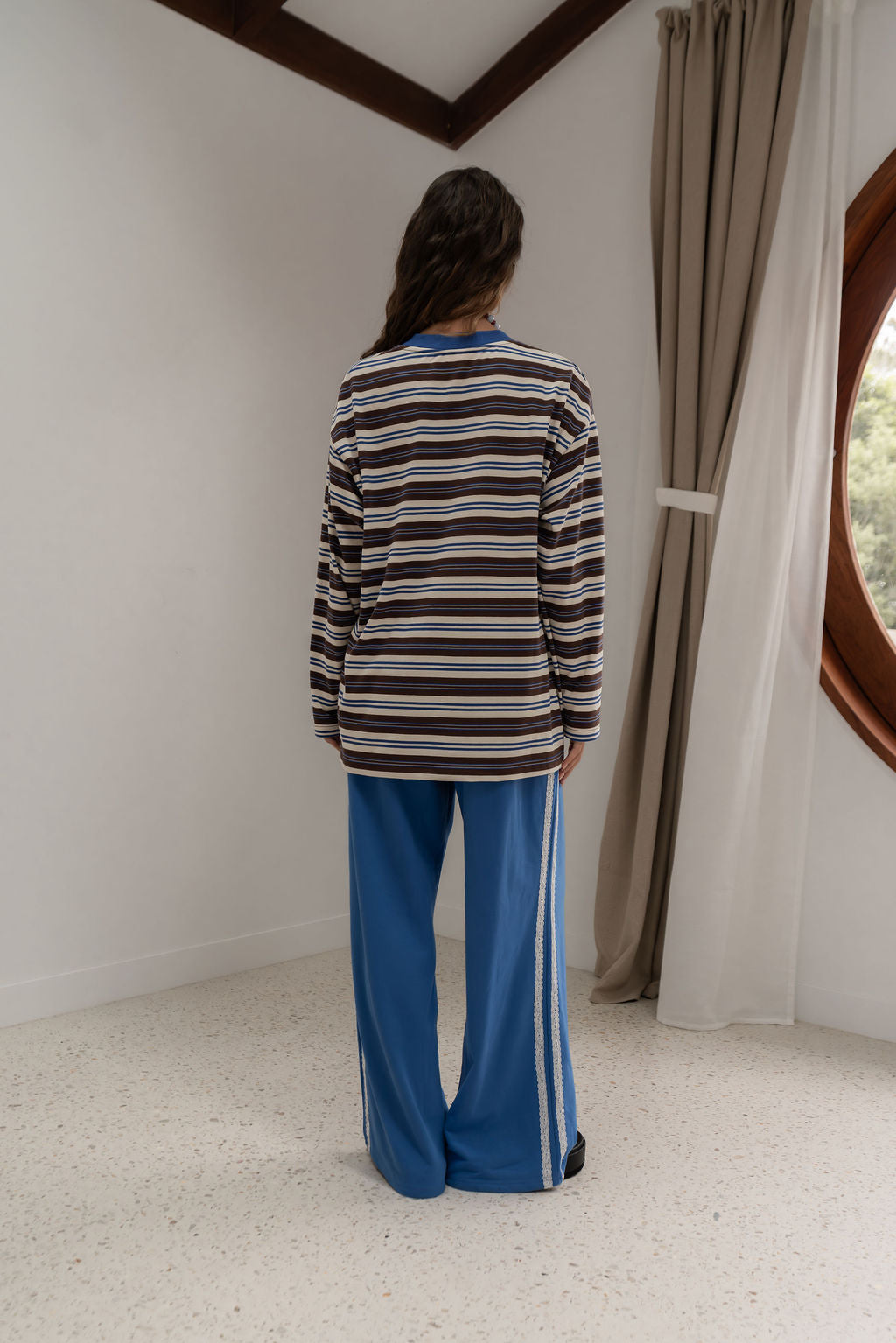 ANDI LONGSLEEVE - Blue/Brown