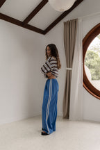 BOBBI LACE PANT - Cobalt
