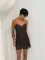 Lumi Mini Skirt - Espresso