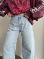 The Diamante Denim Wide Leg Pant