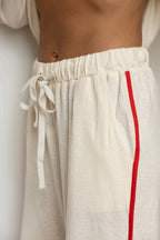 GRLS Racer Pants - Cream