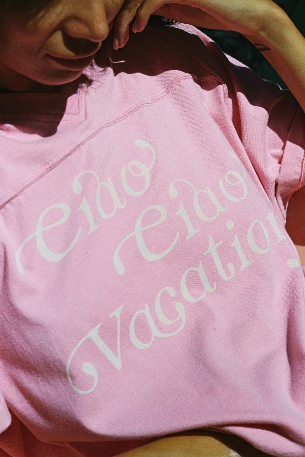 Vacay Crop Tee - Pink
