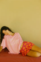 Vacay Crop Tee - Pink