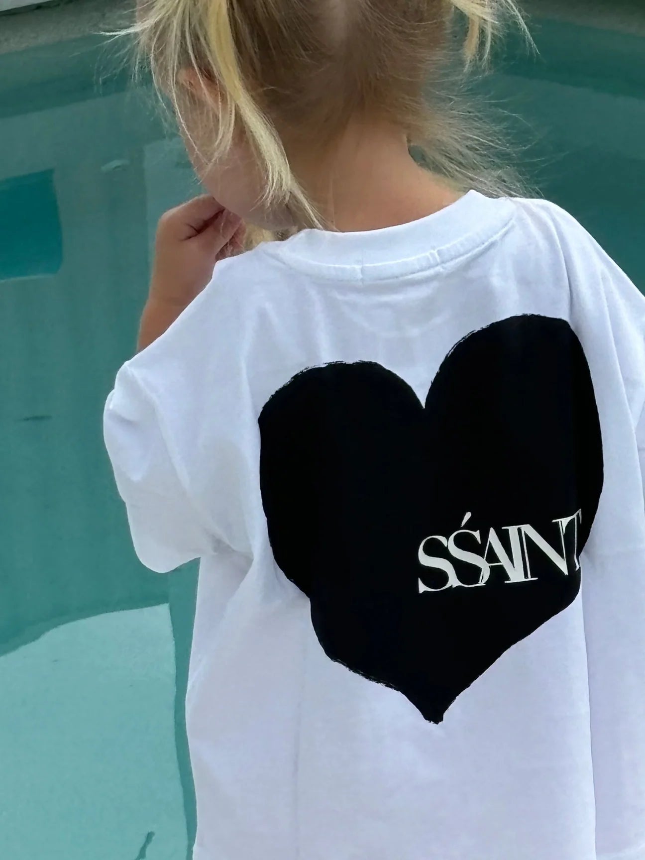 Kids Heart Tee - Black