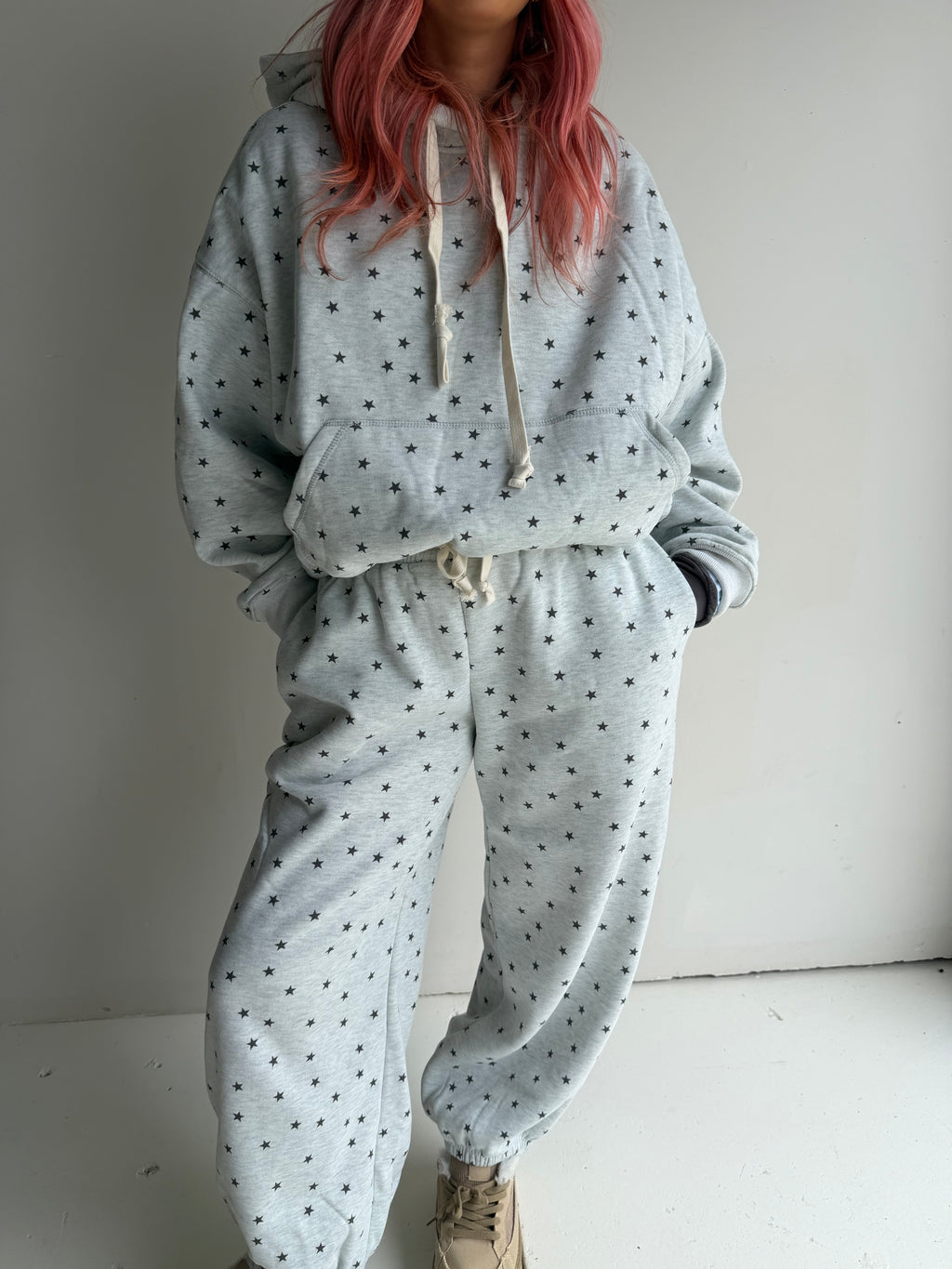 Stars Hoodie - Grey