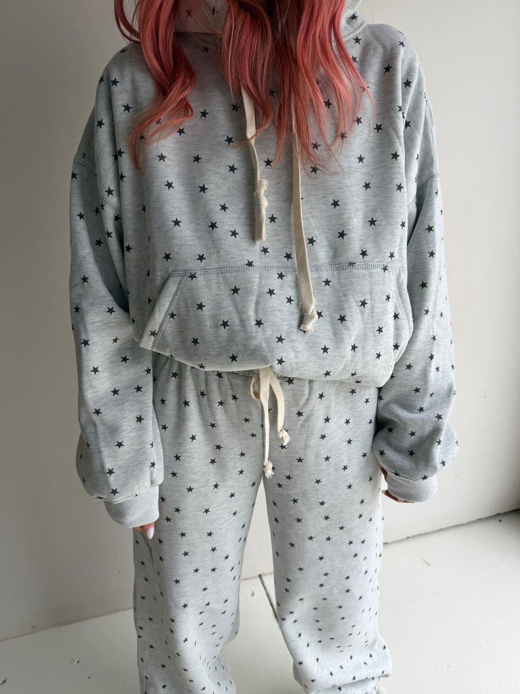 Stars Hoodie - Grey