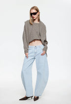 Olsen Knit - Slate Stripe