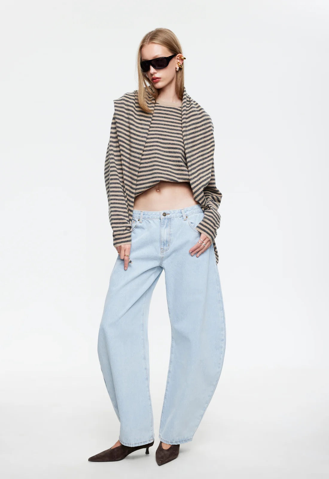 Olsen Knit - Slate Stripe