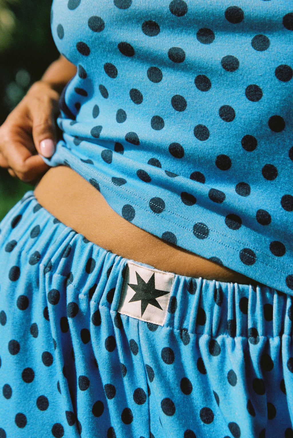 BAILEY SPOT BOBBIE PANT - Blue Spot