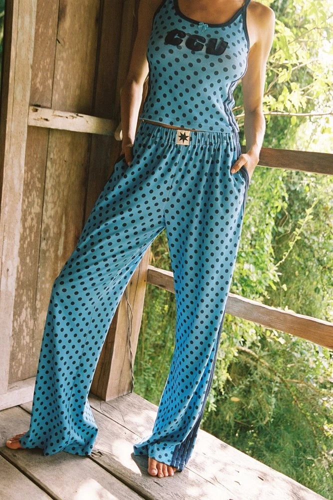 BAILEY SPOT BOBBIE PANT - Blue Spot