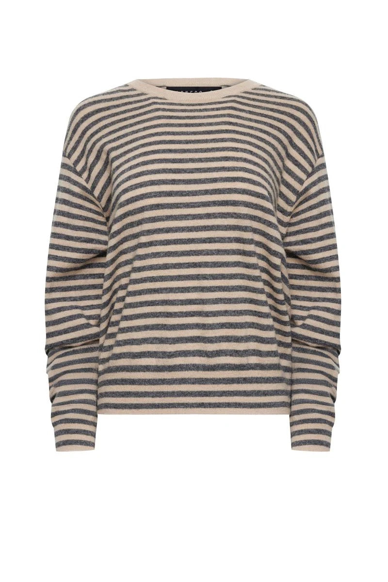 Olsen Knit - Slate Stripe