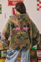 The Be Kind Bomber Jacket - Camo