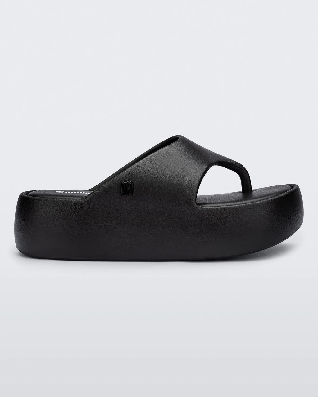 MELISSA FREE PLATFORM THONG - BLACK