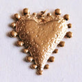 Dotted Heart Charm - XL