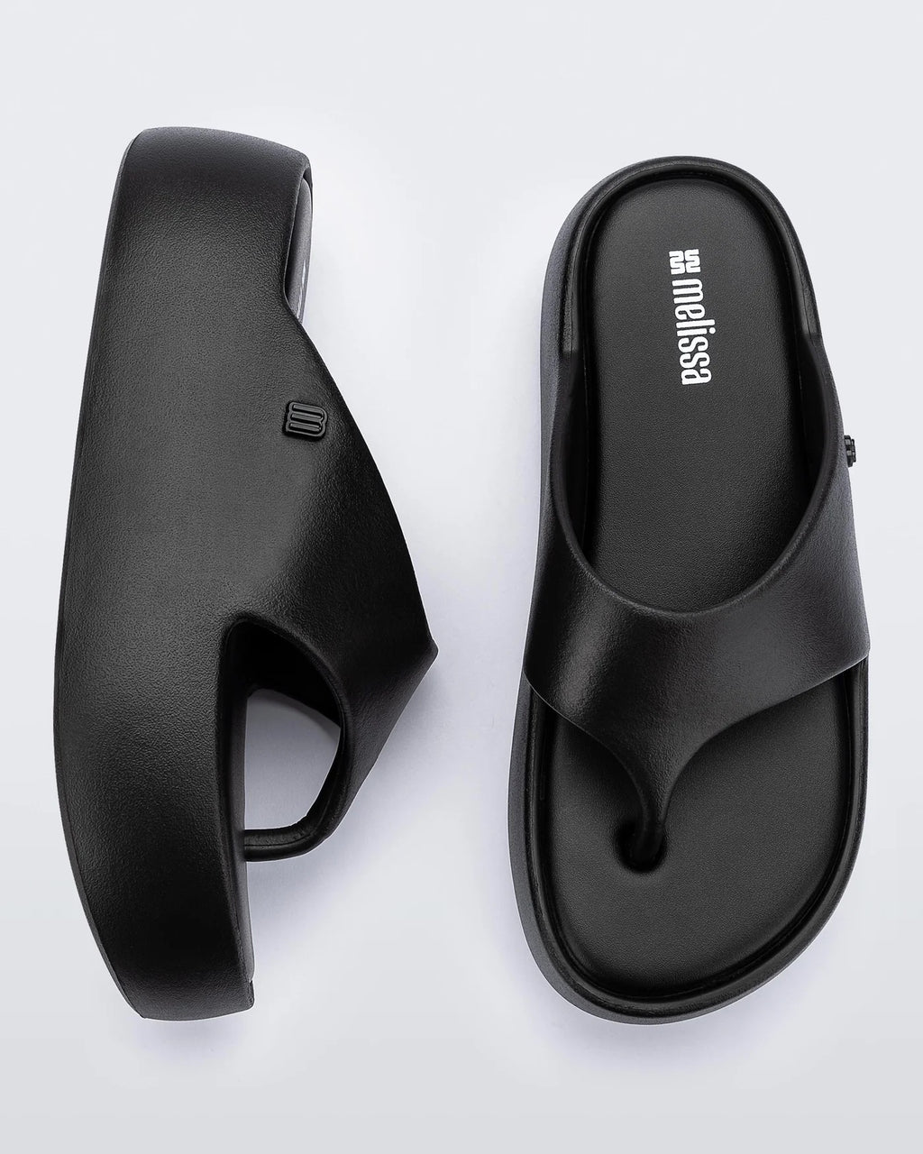 MELISSA FREE PLATFORM THONG - BLACK