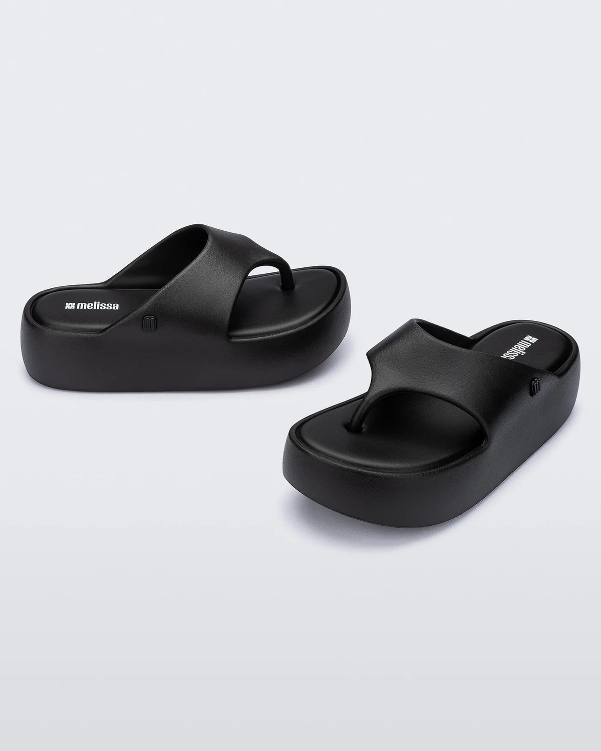 MELISSA FREE PLATFORM THONG - BLACK